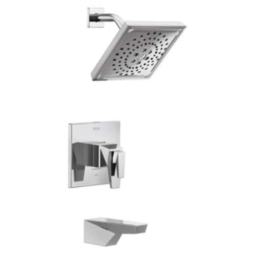 T17T443-PR Trillian TempAssure 17T Series Tub & Shower Trim, Lumicoat Chrome
