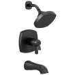 T17T476-BL Stryke 17 Thermostatic Tub and Shower Only, Matte Black