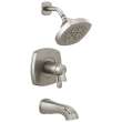 T17T476-SS Stryke 17 Thermostatic Tub and Shower Only, Stainless