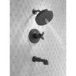 T17T489-BL Tetra 17T Series Tub Shower Trim, Matte Black