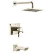 T17T499-PN-PR Pivotal TempAssure 17T Series H2Okinetic Tub & Shower Trim, Lumicoat Polished Nickel