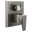 T24843-KS-PR Trillian Two-Handle Monitor 14 Series Valve Trim with 3-Setting Diverter, Lumicoat Black Stainless