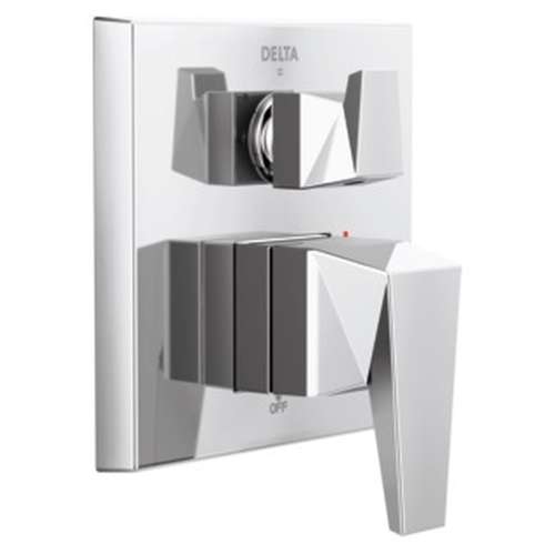 T24843-PR Trillian Two-Handle Monitor 14 Series Valve Trim with 3-Setting Diverter, Lumicoat Chrome