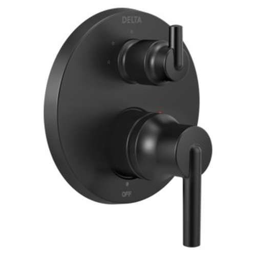 T24859-BL Trinsic Contemporary Monitor 14 Series Valve Trim with 3-Setting Integrated Diverter, Matte Black