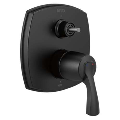 T24876-BLLHP Stryke 14 Series Integrated Diverter Trim with Three Function Diverter Less Diverter Handle, Matte Black