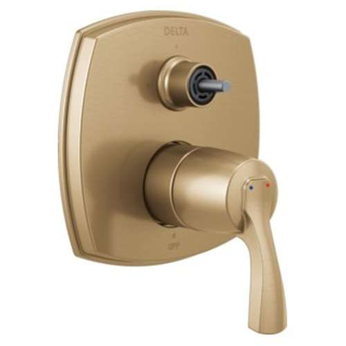 T24876-CZLHP Stryke 14 Series Integrated Diverter Trim with Three Function Diverter Less Diverter Handle, Champagne Bronze