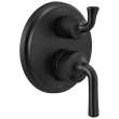 T24933-BL Kayra Two-Handle Monitor 14 Series Valve Trim with 6-Setting Integrated Diverter, Matte Black