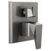 T24943-KS-PR Trillian Two-Handle Monitor 14 Series Valve Trim with 6-Setting Diverter, Lumicoat Black Stainless