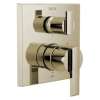 T24967-PN Ara Angular Modern Monitor 14 Series Valve Trim with 6-Setting Integrated Diverter, Polished Nickel