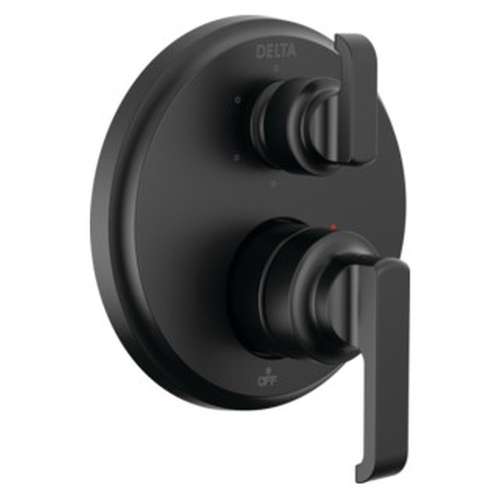 T24989-BL Tetra 14 Series Integrated Diverter Trim with 6-Setting, Matte Black