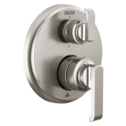 T24989-SS-PR Tetra 14 Series Integrated Diverter Trim with 6-Setting, Lumicoat Stainless