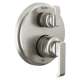 T24989-SS-PR Tetra 14 Series Integrated Diverter Trim with 6-Setting, Lumicoat Stainless