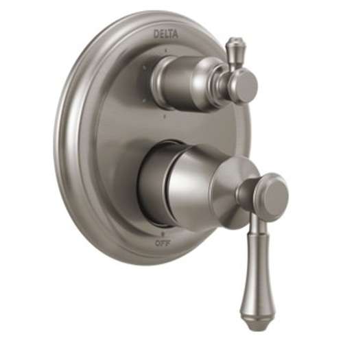 T24997-SS Cassidy Traditional 2-Handle Monitor 14 Series Valve Trim with 6-Setting Integrated Diverter, Stainless