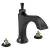 T2756-BLLHP Dorval Delta Dorval Roman Tub Trim-Less Handles, Matte Black