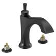T2756-BLLHP Dorval Delta Dorval Roman Tub Trim-Less Handles, Matte Black