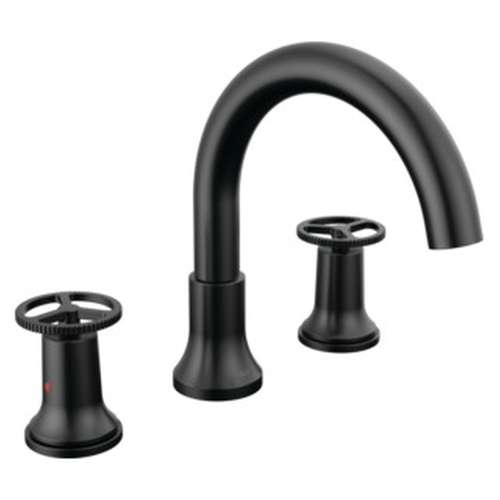 T2758-BL Trinsic Delta Trinsic Roman Tub Faucet Trim, Matte Black