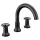 T2758-BL Trinsic Delta Trinsic Roman Tub Faucet Trim, Matte Black