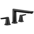 T2771-BL Galeon Delta Galeon 3-Hole Roman Tub Trim, Matte Black