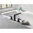T2771-BL Galeon Delta Galeon 3-Hole Roman Tub Trim, Matte Black