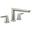 T2771-SS-PR Galeon Delta Galeon 3-Hole Roman Tub Trim, Lumicoat Stainless