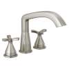 T27766-SS Stryke Delta Stryke Three Hole Roman Tub Trim, Stainless