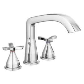 T27766 Stryke Delta Stryke Three Hole Roman Tub Trim