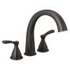 T2777-RB Stryke Delta Stryke Three Hole Roman Tub Trim, Venetian Bronze