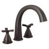 T27776-RB Stryke Delta Stryke Three Hole Roman Tub Trim, Venetian Bronze