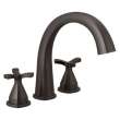 T27776-RB Stryke Delta Stryke Three Hole Roman Tub Trim, Venetian Bronze