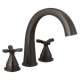 T27776-RB Stryke Delta Stryke Three Hole Roman Tub Trim, Venetian Bronze