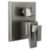 T27843-KS-PR Trillian Two-Handle Monitor 17 Series Valve Trim with 3-Setting Diverter, Lumicoat Black Stainless
