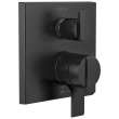T27867-BL Ara Angular Modern Monitor 17 Series Valve Trim with 3-Setting Integrated Diverter, Matte Black
