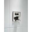 T27867-SS Ara Angular Modern Monitor 17 Series Valve Trim with 3-Setting Integrated Diverter, Stainless