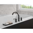 T2788-BLLHP Tetra Delta Tetra Roman Tub Trim, Matte Black