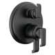 T27889-BL Tetra 17 Series Integrated Diverter Trim with 3-Setting, Matte Black