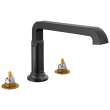 T2789-BLLHP Tetra Delta Tetra Roman Tub Trim, Matte Black
