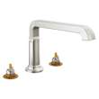 T2789-SS-PR-LHP Tetra Delta Tetra Roman Tub Trim, Lumicoat Stainless