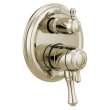 T27897-PN Cassidy Traditional Monitor 17 Series Valve Trim with 3-Setting Integrated Diverter, Polished Nickel