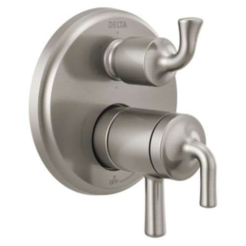 T27933-SS Kayra 2-Handle Monitor 17 Series Valve Trim with 3- or 6- Setting Diverter, Stainless