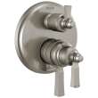 T27956-SS Dorval Traditional 2-Handle Monitor 17 Series Valve Trim with 6 Setting Diverter, Stainless