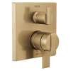 T27967-CZ Ara Angular Modern Monitor 17 Series Valve Trim with 6-Setting Integrated Diverter, Champagne Bronze