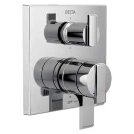 T27967 Ara Angular Modern Monitor 17 Series Valve Trim with 6-Setting Integrated Diverter