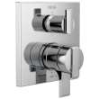 T27967 Ara Angular Modern Monitor 17 Series Valve Trim with 6-Setting Integrated Diverter, Chrome