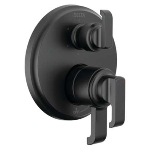 T27989-BL Tetra 17 Series Integrated Diverter Trim with 6-Setting, Matte Black