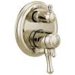 T27997-PN Cassidy Traditional Monitor 17 Series Valve Trim with 6-Setting Integrated Diverter, Polished Nickel