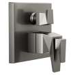 T27T843-KS-PR Trillian Two-Handle Monitor 17T Series Valve Trim with 3-Setting Diverter, Lumicoat Black Stainless