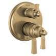 T27T856-CZ Dorval Traditional 2-Handle Monitor 17T Series Valve Trim with 3 Setting Diverter, Champagne Bronze