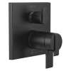T27T867-BL Ara Angular Modern TempAssure 17T Series Valve Trim with 3-Setting Integrated Diverter, Matte Black