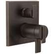 T27T867-RB Ara Angular Modern TempAssure 17T Series Valve Trim with 3-Setting Integrated Diverter, Venetian Bronze