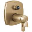 T27T876-CZLHP Stryke 17 Thermostatic Integrated Diverter Trim with Three Function Diverter Less Diverter Handle, Champagne Bronze